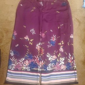Floral Wide Legged Pants